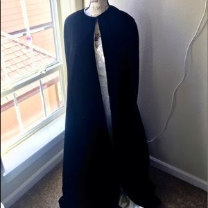 Vintage Black Velvet Jessica McClintock Opera Cape
